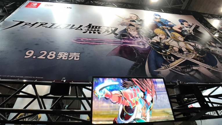 『ファイアーエムブレム無双』のテストプレイが行われたブース