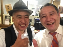 わざわざ静岡から応援に来てくれた好本さんとの2ショット